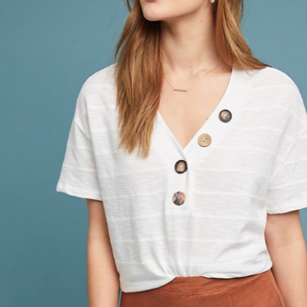 White Top From Anthropologie